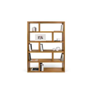 Jago 173cm H x 120cm W Geometric Bookcase Mukali