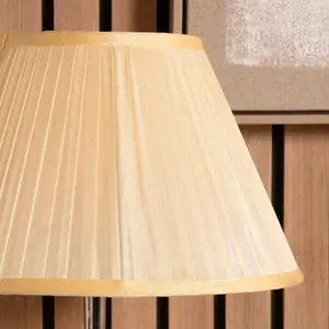 50cm Light Cream Silk Pleat Empire Lamp Shade For Table and Flor Lamps