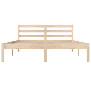 vidaXL Bed Frame Solid Wood Pine 120x190 cm Small Double