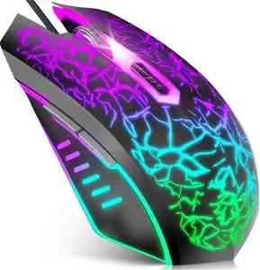 Versiontech Gaming Mouse, 4 DPI Settings Up To 3600 DPI, Light Up RGB Ergonomic Optical Gaming Mice For Laptop/Mac, Computer Wired USB Mouse, 7