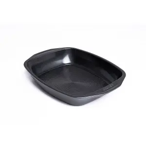 Circulon Rectangular Black Steel Non-Stick Heat Resistant Roasting Pan - 15.5 x 12"