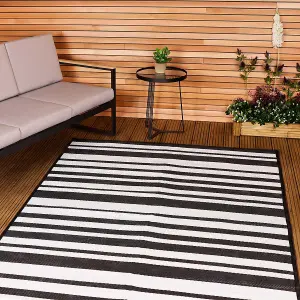 Charles Bentley Stripe Lightweight Waterproof Indoor/Outdoor Rug 230x160cm