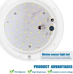 Extrastar 24W LED Microwave Sensor Ceiling Light cold white