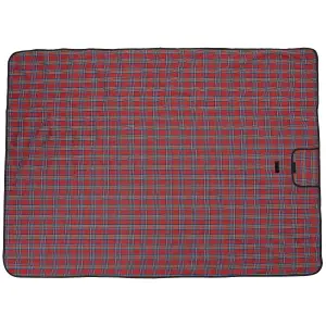 Red Portable Scottish Plaid Picnic Blanket 150 x 200cm