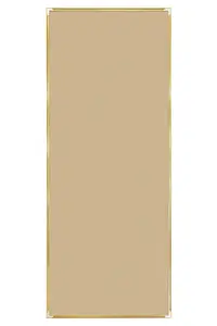 MirrorOutlet Manhattan Gold Aluminium Framed Modern Wall Mirror 153 x 61.5cm