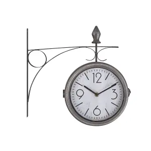 Wall Clock ROMONT Metal Silver