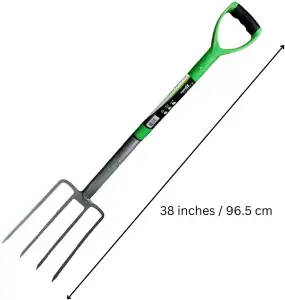 38" Digging Fork Heavy Duty Carbon Steel Digging Fork - Gardening Hand Tool