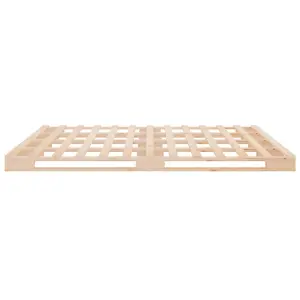 Berkfield Bed Frame 150x200 cm Solid Wood Pine 5FT King Size