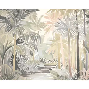 Origin Murals Pretty Palms - Natural Stone Matt Smooth Paste the Wall Mural 350cm wide x 280cm high