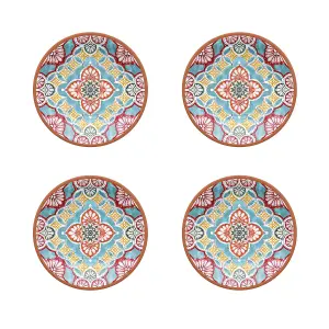 Purely Home Rio Corte Melamine Side Plates - Set of 4