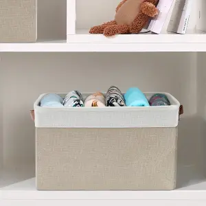 Foldable Storage Basket Toys Cosmetic Sundries Organizer with Lid