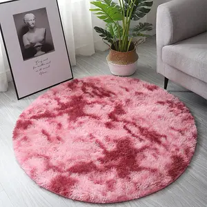 CAISON Circle Round Shaggy Rug 60CM Living Room Bedroom Carpet Floor Fluffy Mat Anti-Skid BS-XYY0299-DR-01