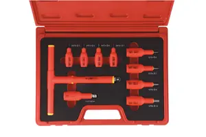 Laser Tools 8561 10pc VDE 1000v Insulated Socket Hex Bit Set