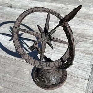 Cast Iron Decorative Garden Sundial