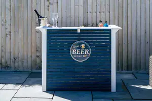 Waddington Garden Bar (3 Shelves Included) - Metal - L61.5 x W140 x H107 cm - Timber