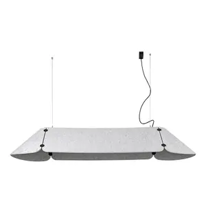 Luminosa Fonovia Integrated LED Straight Bar Pendants Grey, 4000K