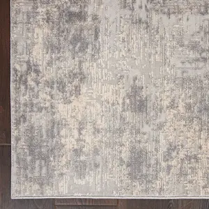 Ivory Silver Abstract Luxurious Modern Easy to Clean Rug for Living Room Bedroom and Dining Room-282cm X 389cm