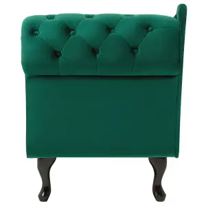 Right Hand Chaise Lounge Velvet Green NIMES