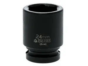 Teng Impact Socket Hexagon 6-Point 1/2in Drive 24mm