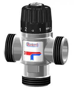 Barberi 3/4 Inch Thermostatic Mixing Valve 20-43C Side Way Mixed Water Male 1.6m3/h