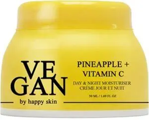 Vegan By Happy Skin Unisex Pineapple + Vitamin C Day & Night Moisturiser 50Ml - Cream - One Size