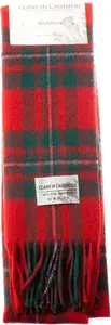 Cashmere Scottish Tartan Clan Scarf Macgregor / MACGREGOR / One Size