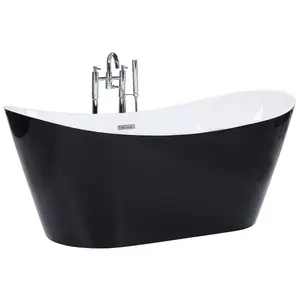 Freestanding Bath 1800 x 780 mm Black ANTIGUA