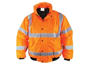 Scan Hi-Vis Orange Bomber Jacket XXXL for Ultimate Safety and Visibility