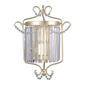 Luminosa Classic Wall Lamp Golden Champagne 1 Light , E14