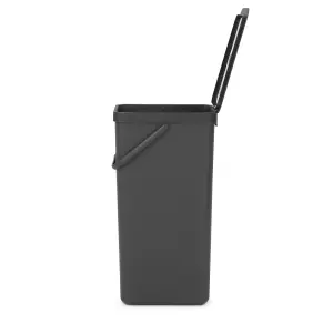 Brabantia Grey Plastic Bin - 40L Freestanding