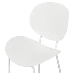 Set of 2 Bar Chairs SHONTO White