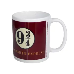 Harry Potter Platform 9 3/4 Mug Burgundy/Cream/Black (One Size)