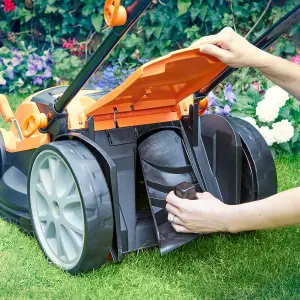 LawnMaster 1800W 40cm Electric Lawn Mower with Rear Roller - 2 Year Guarantee