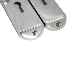 Cadenza Door Handles on Backplate Chrome Scroll Sash Lock Set