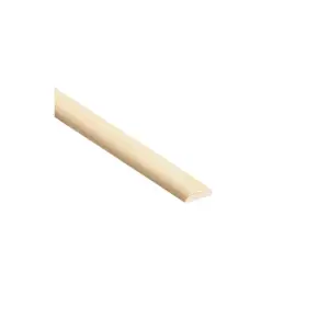 PACK OF 5 (Total 5 Units) - Premium Pine D Mould - 18mm x 6mm x 2400mm