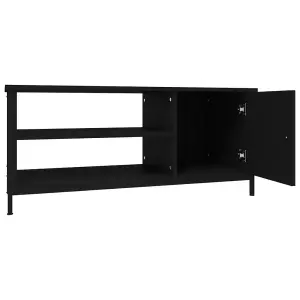 Berkfield TV Cabinet Black 100x40x45 cm Engineered Wood