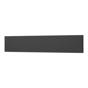 GoodHome Verbena Matt charcoal shaker Standard Appliance Filler panel (H)115mm (W)597mm