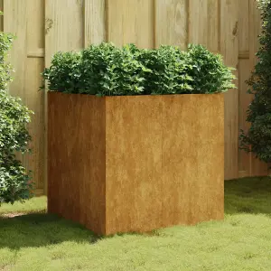 Berkfield Planter 80x80x80 cm Corten Steel