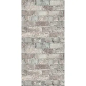 GDUK Brick Effect Elba Textured Wallpaper,  Pastel Blush