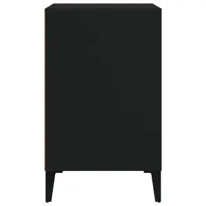 Berkfield Shoe Cabinet Black 102x36x60 cm Engineered Wood