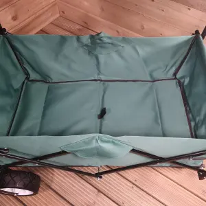 Folding Festival Camping Storage Trolley with Canopy & Waterproof Cover 100Kg capacity