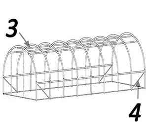 8m x 3m + Hotspot Tape Kit (27' x 10' approx) Pro+ Green Poly Tunnel