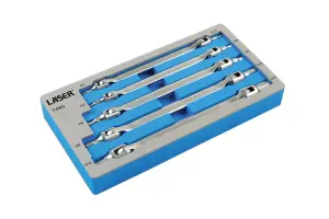 Laser Tools 7480 5pc Double Ended Flexible Hex Bit Set 2 to 14mm