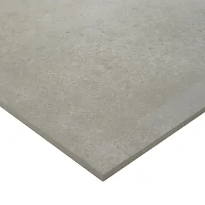 Colours Kontainer Greige Matt Flat Concrete effect Textured Porcelain Indoor Wall & floor Tile, Pack of 3, (L)590mm (W)590mm