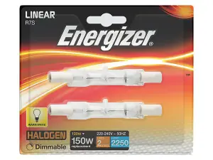 Energizer S5160 Eco Halogen Linear Bulbs 120W Warm White Pack of 2