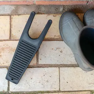 Black Plastic Boot Jack Wellington Boots Wellies Remover Puller Mud Scraper