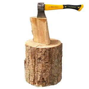 Heavy Duty 100% Natural Firewood Chopping Cutting Log Splitter Block Stump (Diam) 30-35cm