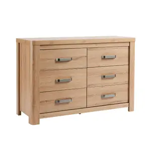 Home Source Huntingdon 6 Drawer Bedroom Chest Storage Unit