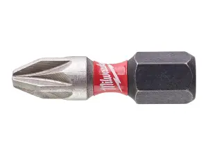 Milwaukee SHOCKWAVE PZ2 x 25mm Impact Duty Screwdriver Bits Pack 2 4932472040