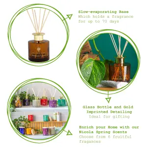 Nicola Spring - Reed Diffuser - 200ml - Sandalwood & Jasmine - Patchouli & Rosewood